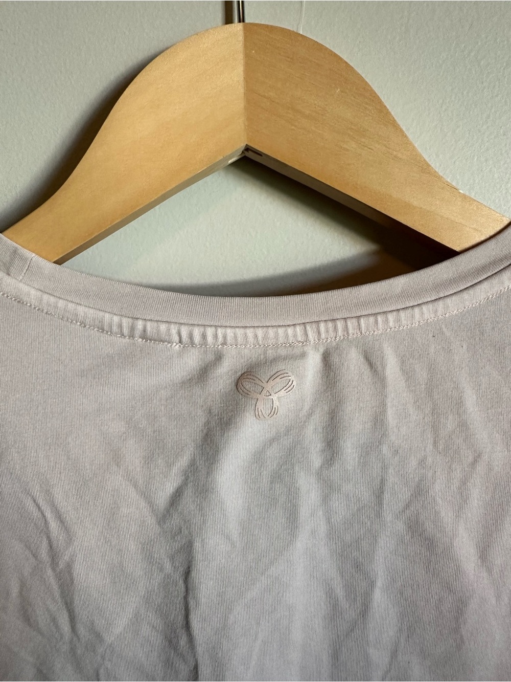 Aritzia TNA Long Sleeve Crop Top Light Pink - Picture 3 of 3
